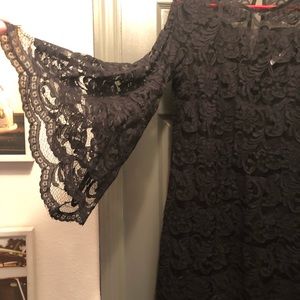 New York and Company Black Lace Dress XL